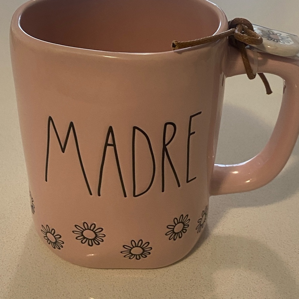 Rae Dunn Madre pink mug